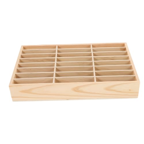 LRXIYODE handy aufbewahrungsbox mit Desktop-Speicherhalter Telefonhalter Klassenzimmer Organisatoren Büro Forderung groß Telefonhalter im Klassenzimmer Handyhalter Klassenzimmer Holz Beige von LRXIYODE