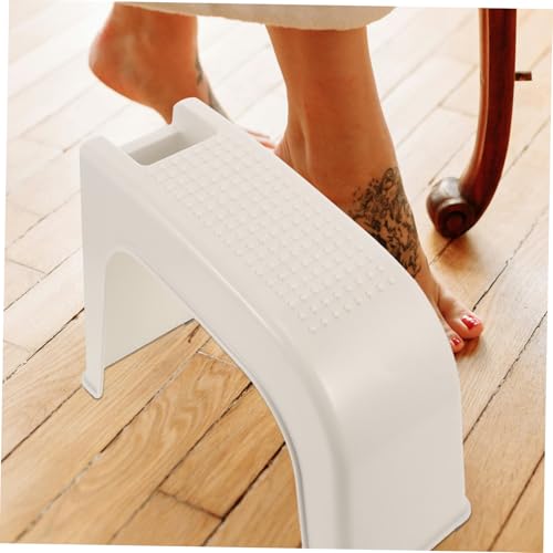 LRXIYODE rutschfeste Maniküre Fußstütze Kunststoff Fußhocker für Dusche Badezimmer und Pediküre Kleiner Stabiler Fußschemel mit Multifunktionalem Design als Pflege Küchentrittstuhl von LRXIYODE