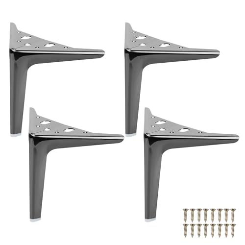 LRYELWA 4 Stück Möbelfüße Metall Sofa Ersatz Stützfüße Tischbeine Schrankfüße DIY Kohlenstoffstahl Möbelfüsse für TV-Schränke,Schubladen,Nachttisch,Bett,Stühle,Mit Schrauben (25cm,Schwarz glänzend) LRYELWA 4 Stück Möbelfüße Metall Sofa Ersatz Stützfüße Tischbeine Schrankfüße DIY Kohlenstoffstahl Möbelfüsse für TV-Schränke,Schubladen,Nachttisch,Bett,Stühle,Mit Schrauben (25cm,Schwarz glänzend) von LRYELWA
