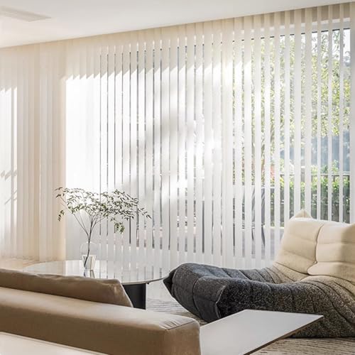 LRYELWA Lamellenvorhang Raumverdunkelnd Vertikaljalousie Nach Maß Schiebevorhang für Fenster & Türen,Sonnenschutz,Blickdicht Lichtdurchlässig Lamellenvorhänge Mit Zubehör (Weiß,100cm x 100cm) LRYELWA Lamellenvorhang Raumverdunkelnd Vertikaljalousie Nach Maß Schiebevorhang für Fenster & Türen,Sonnenschutz,Blickdicht Lichtdurchlässig Lamellenvorhänge Mit Zubehör (Weiß,100cm x 100cm) von LRYELWA