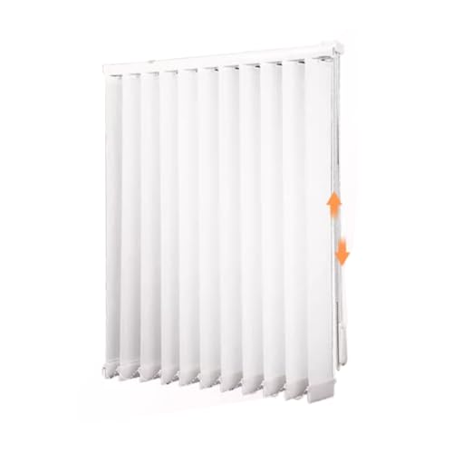 LRYELWA Lamellenvorhang nach Maß Vertikaljalousie Sonnenschutz Lichtdurchlässig Tür Fenster Lamellen Rollo Schiebegardine Flächenvorhang,inklusive Montagematerial (115cm x 200cm) von LRYELWA