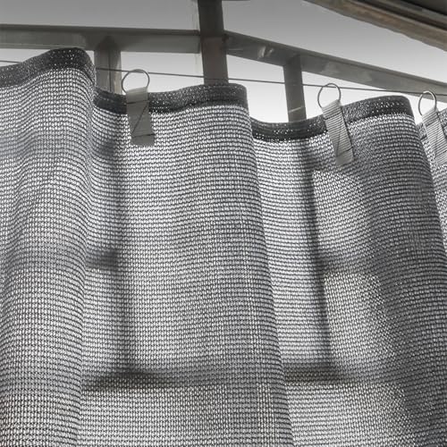 LRYELWA Schattierungsnetz Sonnensegel Schattennetz 90% UV-Schutz Winddicht Wasserdurchlässig Sonnenschutznetz für Außenbereich,Terrasse,Balkon,Garten,Dachhof,Wintergarten (1.5m x 4m) von LRYELWA