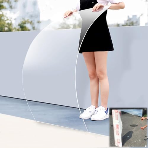 LRYELWA Transparente Polycarbonat-Dachplatten 1,2mm Klare Acrylglas Platten Kunststoffplatte,Schlagfest Regenschutz Gewächshausplatten,Vordächer,Fenster,Terrasse,Balkon,Garten,Carport (0,5m x 1m) von LRYELWA