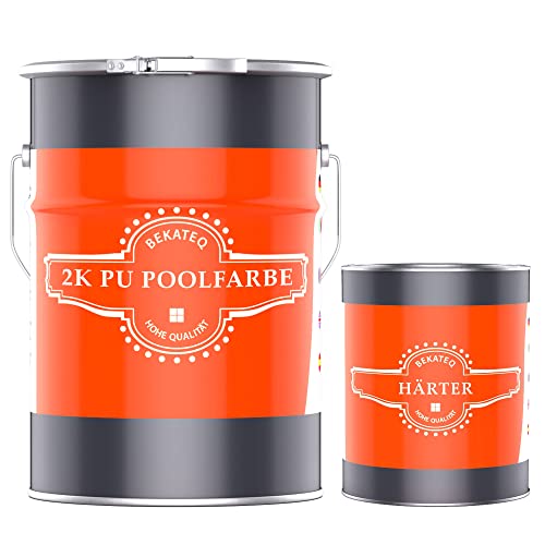 BEKATEQ 2K PU Poolfarbe 5 kg, Lichtgrün I Glänzende Schwimmbadfarbe für Poolbecken aus GFK, Polyester, Beton, Stahl, Fliesen I Lack auf PU-Harz Basis, Schwimmbeckenfarbe, Poolbeschichtung LS-405 BEKATEQ 2K PU Poolfarbe 5 kg, Lichtgrün I Glänzende Schwimmbadfarbe für Poolbecken aus GFK, Polyester, Beton, Stahl, Fliesen I Lack auf PU-Harz Basis, Schwimmbeckenfarbe, Poolbeschichtung LS-405 von BEKATEQ