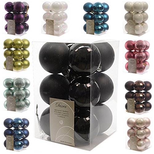 LS-LebenStil 12 Weihnachtskugeln 6cm Schwarz Kunststoff Christbaumkugeln Kugel LS-LebenStil 12 Weihnachtskugeln 6cm Schwarz Kunststoff Christbaumkugeln Kugel von LS-LebenStil