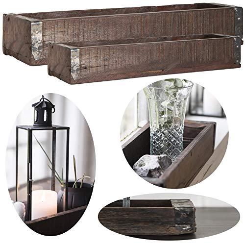 LS-LebenStil 2x Vintage Holz Aufbewahrungsbox - Unika - Set - 2 Stück - Braun - Holzkiste Besteckkasten Besteckkorb Küchenorganizer Küche Büro Schreibtisch Schublade Organizer Holzbox Ordnungsbox LS-LebenStil 2x Vintage Holz Aufbewahrungsbox - Unika - Set - 2 Stück - Braun - Holzkiste Besteckkasten Besteckkorb Küchenorganizer Küche Büro Schreibtisch Schublade Organizer Holzbox Ordnungsbox von LS-LebenStil
