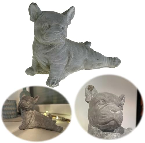 LS-LebenStil Beton Deko Französische Bulldogge 25x10cm Frenchie Shabby Grau Weiß Figur Statue Objekt sitzend liegend perfekt für Hundeliebhaber als Tisch-Deko Dekoration Tier Yoga Bull Dog Ornament LS-LebenStil Beton Deko Französische Bulldogge 25x10cm Frenchie Shabby Grau Weiß Figur Statue Objekt sitzend liegend perfekt für Hundeliebhaber als Tisch-Deko Dekoration Tier Yoga Bull Dog Ornament von LS-LebenStil