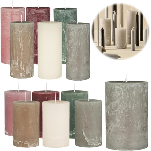 LS-LebenStil Exklusive Stumpenkerzen 10x6,8cm Ribe Rustik Grau/Frensh Grey - Made in EU - Unparfümiert - lange 40 Stunden Brenndauer - Ohne Duft - Blockkerzen Kerzen für Haushalt Feiern Gastronomie LS-LebenStil Exklusive Stumpenkerzen 10x6,8cm Ribe Rustik Grau/Frensh Grey - Made in EU - Unparfümiert - lange 40 Stunden Brenndauer - Ohne Duft - Blockkerzen Kerzen für Haushalt Feiern Gastronomie von LS-LebenStil