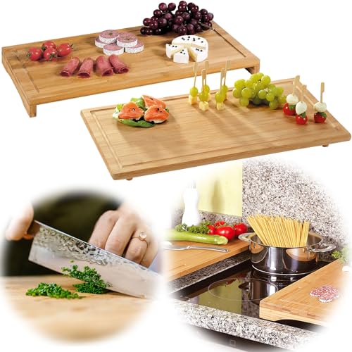 LS-LebenStil Profi XL Holz Schneidebrett Herdabdeckplatte 50x28cm FSC Bambus Tranchierbrett mit Saftrinne Küchenbrett Holzbrett Servierbrett Schneideplatte Kochfeld Ceranfeld Abdeckplatte LS-LebenStil Profi XL Holz Schneidebrett Herdabdeckplatte 50x28cm FSC Bambus Tranchierbrett mit Saftrinne Küchenbrett Holzbrett Servierbrett Schneideplatte Kochfeld Ceranfeld Abdeckplatte von LS-LebenStil