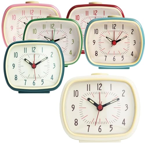LS-LebenStil Retro Reise-Wecker Creme - Elfenbein 11x9x6cm Analog Vintage Quarzwecker Nostalgie Schlafzimmer Nachttisch Tischuhr Alarm-Clock Ostalgie kleine Tischuhr leises Ticken LS-LebenStil Retro Reise-Wecker Creme - Elfenbein 11x9x6cm Analog Vintage Quarzwecker Nostalgie Schlafzimmer Nachttisch Tischuhr Alarm-Clock Ostalgie kleine Tischuhr leises Ticken von LS-LebenStil