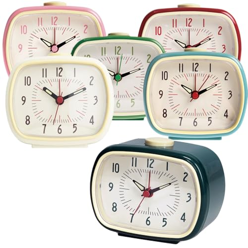 LS-LebenStil Retro Reise-Wecker Petrol - Blau 11x9x6cm Analog Vintage Quarzwecker Nostalgie Schlafzimmer Nachttisch Tischuhr Alarm-Clock Ostalgie kleine Tischuhr leises Ticken LS-LebenStil Retro Reise-Wecker Petrol - Blau 11x9x6cm Analog Vintage Quarzwecker Nostalgie Schlafzimmer Nachttisch Tischuhr Alarm-Clock Ostalgie kleine Tischuhr leises Ticken von LS-LebenStil