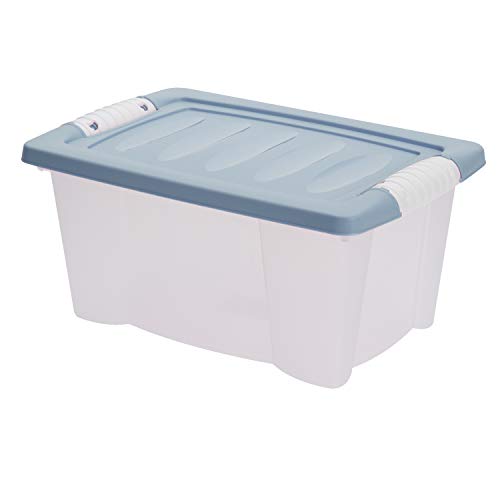 LS-LebenStil Stapelbox 30x20x15cm recycelt mit Deckel Stapelbar Allzweckkiste Aufbewahrungsbox Allzweckbox Transportbox Stapelkiste Aufbewahrungskiste Kunststoffbox von LS-LebenStil