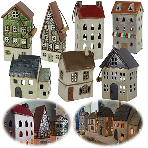 LS-LebenStil Teelichthaus Lichthaus 18x9x9cm Grau Braun Keramik Fachwerkhaus Aarhus Teelichthalter LS-LebenStil Teelichthaus Lichthaus 18x9x9cm Grau Braun Keramik Fachwerkhaus Aarhus Teelichthalter von LS-LebenStil