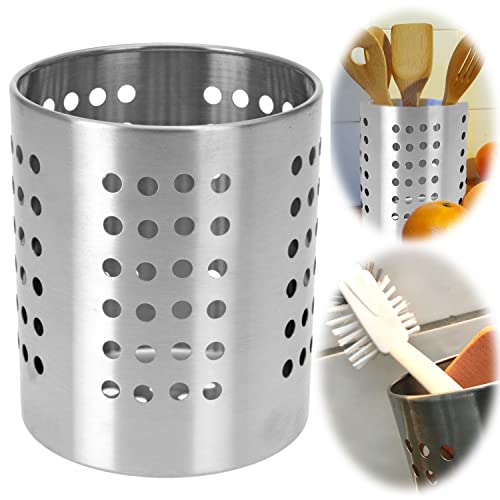 LS-LebenStil Edelstahl Besteckhalter - Utensilo 13cm Silber - Küchenutensilienhalter Abtropfkorb Besteckständer Küche Utensilienhalter Besteckkorb Organizer Abtropfgestell Spülbecken Besteckhalter LS-LebenStil Edelstahl Besteckhalter - Utensilo 13cm Silber - Küchenutensilienhalter Abtropfkorb Besteckständer Küche Utensilienhalter Besteckkorb Organizer Abtropfgestell Spülbecken Besteckhalter von LS-LebenStil