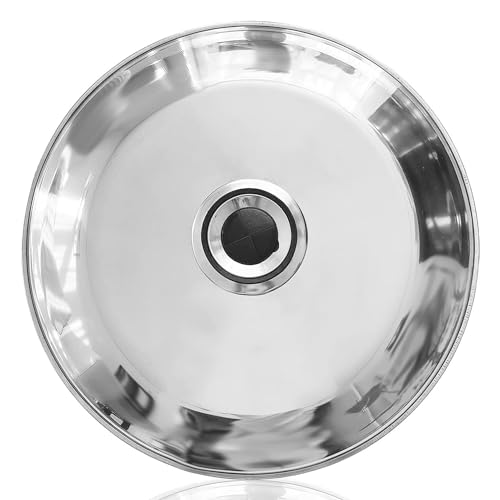 LS Pfannendeckel - Pfannendeckel zum Wenden von Tortillas - Edelstahl - 28 cm von Space Home