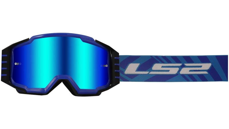 LS2 Crossbrille Charger Pro – Blau/Iridium von LS2
