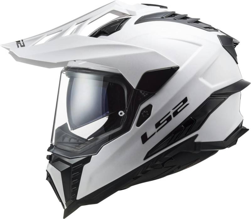 LS2 Endurohelm MX701 EXPLORER CARBON S Weiß von LS2