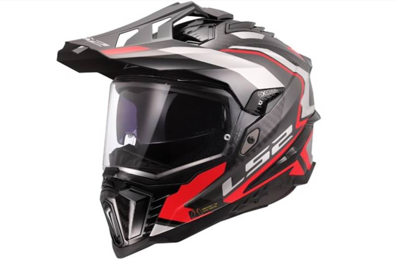 LS2 Endurohelm MX701 Explorer Carbon XL Rot / Schwarz Frontier II LS2 Endurohelm MX701 Explorer Carbon XL Rot / Schwarz Frontier II von LS2