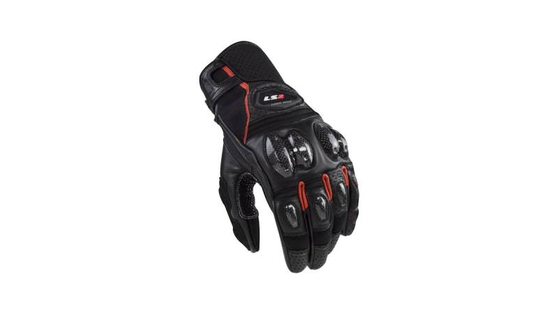 LS2 Handschuh Spark II – Schwarz/Rot von LS2