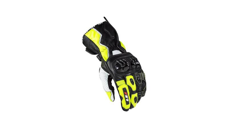 LS2 Handschuh Swift Racing – Schwarz/Gelb, M von LS2