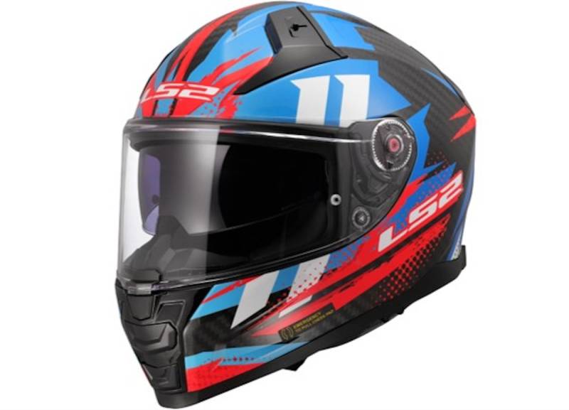 LS2 Integralhelm FF811 Vector II Carbon M Blau / Rot Tantic von LS2