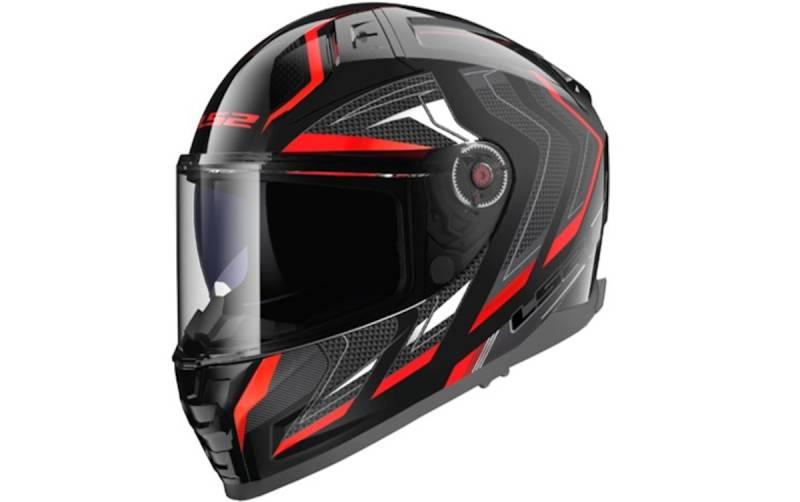 LS2 Integralhelm FF811 Vector II XL Schwarz / Rot Alizer von LS2