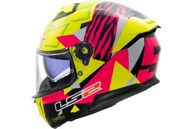 LS2 Integralhelm MX808 Stream II M Gelb / Pink Tiger von LS2