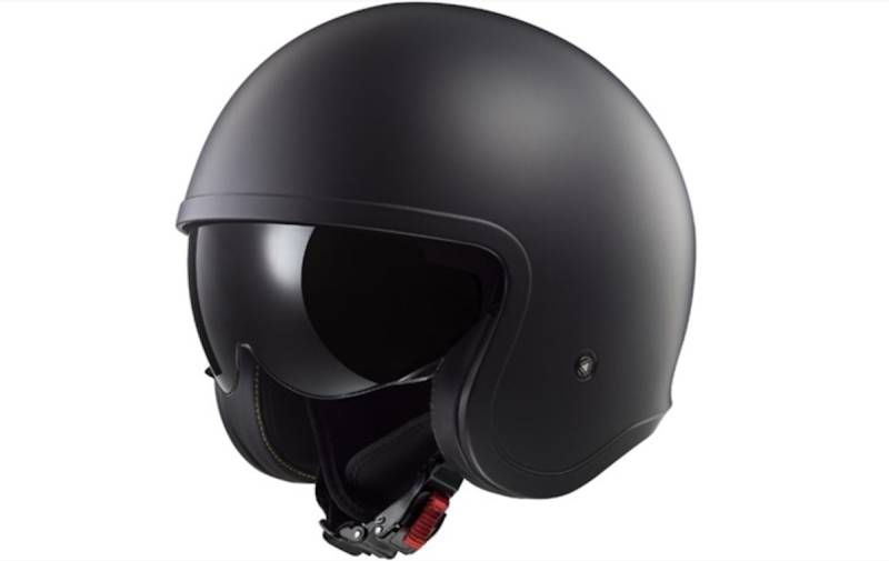 LS2 Jethelm OF599 Spitfire II L Schwarz matt Solid von LS2