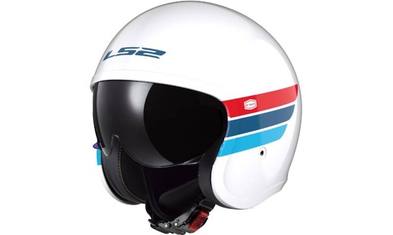 LS2 Jethelm OF599 Spitfire II S Weiß / Rot / Blau Retro LS2 Jethelm OF599 Spitfire II S Weiß / Rot / Blau Retro von LS2