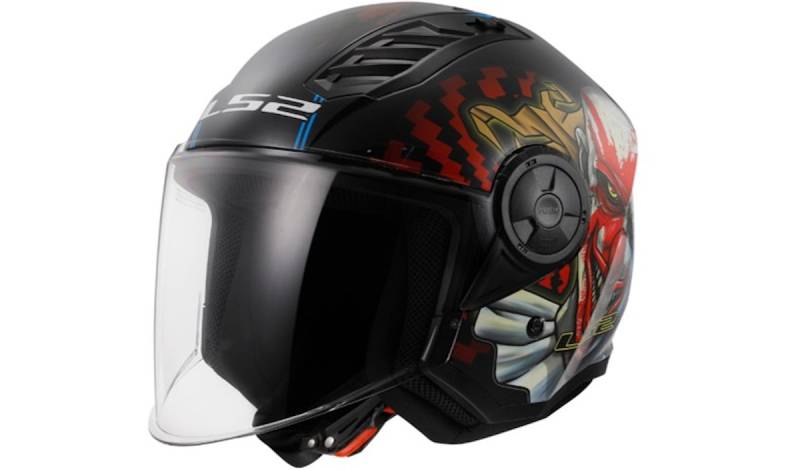 LS2 Jethelm OF616 Airflow II M Schwarz / Bunt Happy Dreams von LS2