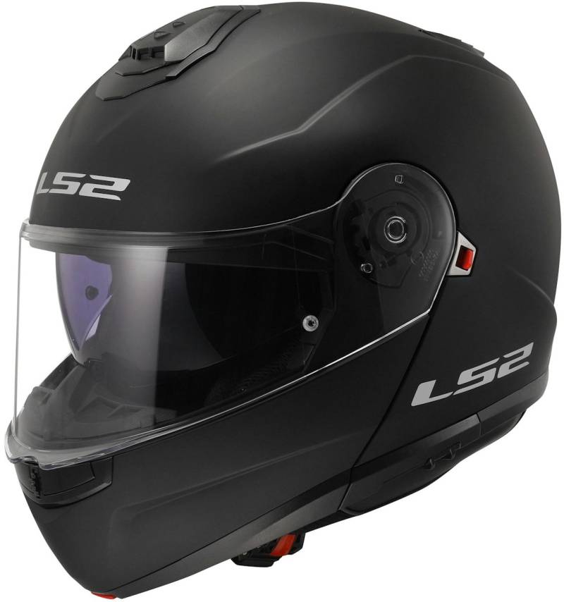 LS2 Klapphelm FF908 Strobe II Solid, schwarz_matt, m von LS2