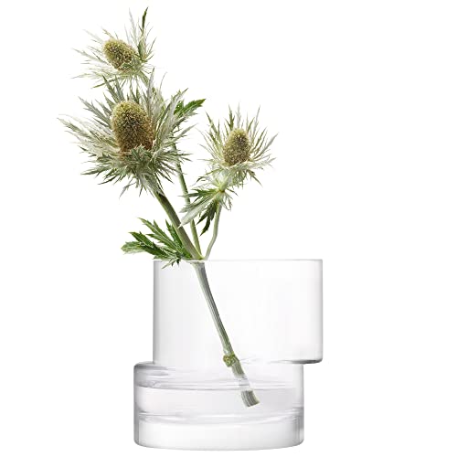 TD07 Laterne/Vase, Höhe: 13,5 cm, transparent, 1 Stück, handgefertigtes Glas von LSA International