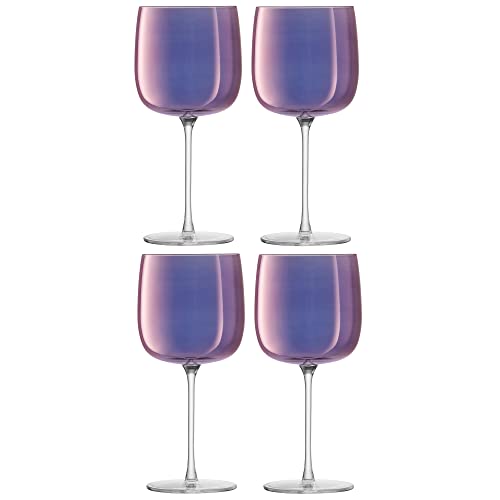 LSA Aurora AR05 Weinglas, 450 ml, Polarviolett, handbemalt, 4 Stück von LSA International
