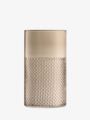 LSA Wicker Vase/Sturmlicht H25cm Taupe, Brown/Mocha von LSA International