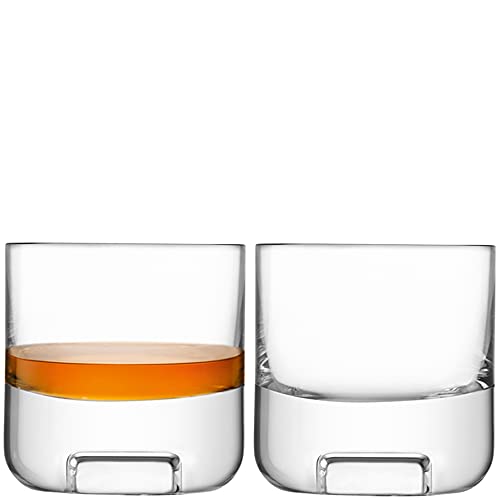 LSA Cask Whisky-Becher, 240 ml, transparent, 2 Stück, mundgeblasenes und handgefertigtes Glas | KC01 von LSA International