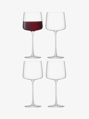 LSA Metropolitan Weinglas, 400 ml, transparent, 4 Stück, spülmaschinenfest, MW03 von LSA International