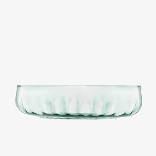 LSA Mia Niedrige Schüssel Ø31cm Recycelt/Teiloptik | 1 Einheit | Recyceltes Glas | MZ42 von LSA