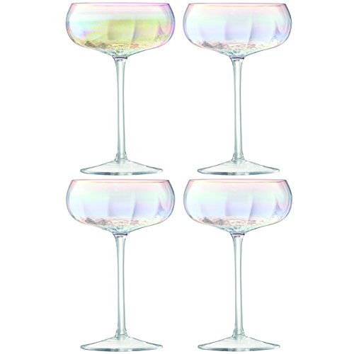 LSA Sektschale, Glas, Mother of Pearl, 4 Stück (1er Pack), 4 von LSA