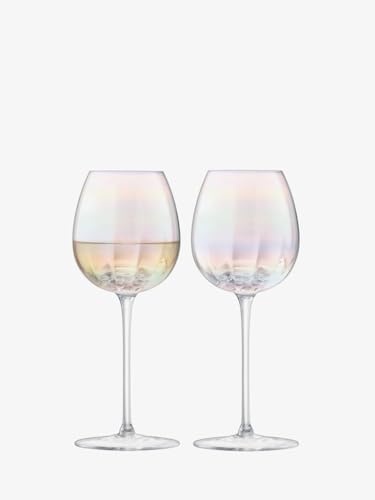 LSA Weiẞweinglas, Glas, Mother of Pearl, 4 Stück (1er Pack), 4 von LSA