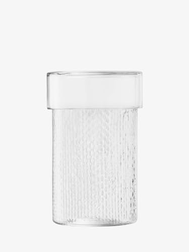 LSA-Weiden-Behälter mit Deckel, Ø15 cm, 24,5 cm, transparent, mundgeblasenes und handgefertigtes Glas, WR21 von LSA International