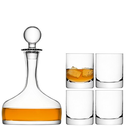 LSA International Bar Karaffe & Becher Set 1.6L/250ml Klar von LSA