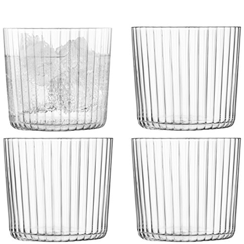 LSA International Gio Line Becher 310ml Klar x 4 von LSA