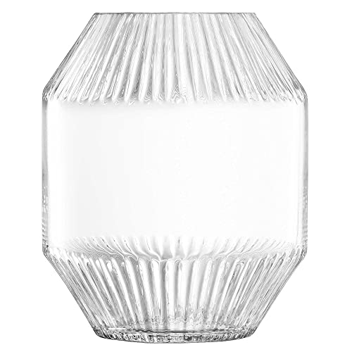 LSA Rotunda Vase, Clear Size: H20cm von LSA International