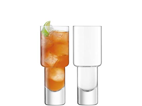 LSA Vodka Mixer Gläser 400ml Klar x 2 von LSA International