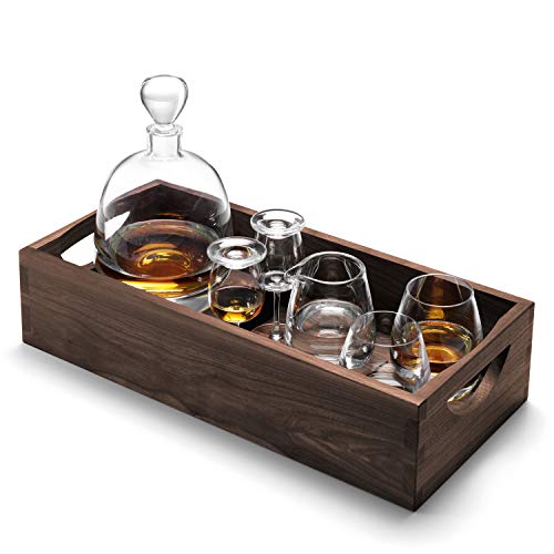 LSA Whisky Islay Connoisseur Set & Nussbaum Tablett L44cm ** LSA Whisky Islay Connoisseur Set & Nussbaum Tablett L44cm ** von LSA
