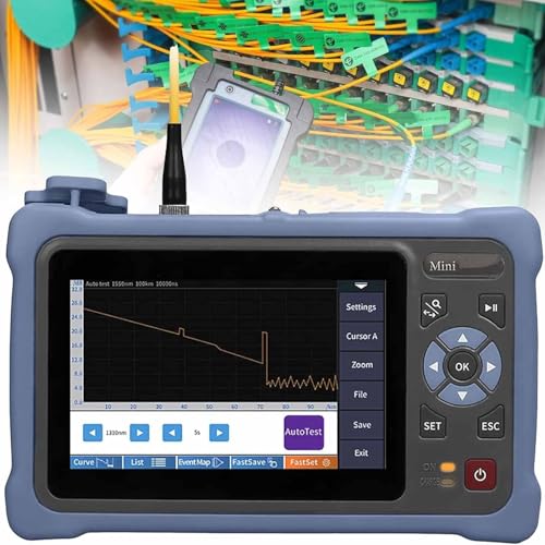 Fibre Optic Tester 1310/1550 nm OTDR Multi-Function Tester Built-in OPM/OLS / RJ45 22/24 dB Auto/Expert Fibre Test 4.3 Inch Touch Screen Test Range 5 m - 100 km Connection UPC/APC,APC Fibre Optic Tester 1310/1550 nm OTDR Multi-Function Tester Built-in OPM/OLS / RJ45 22/24 dB Auto/Expert Fibre Test 4.3 Inch Touch Screen Test Range 5 m - 100 km Connection UPC/APC,APC von LSBHPPD