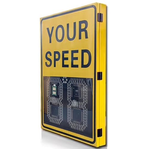Geschwindigkeitsanzeige-Radar-Verkehrszeichen, Solar-Geschwindigkeitsradar-Feedback-Zeichen, Verkehrssicherheits-Geschwindigkeitsbegrenzungsdetektor mit Zubehör,60x90 von LSBHPPD