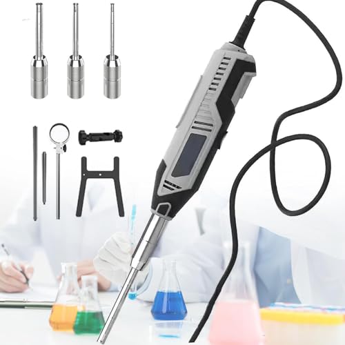 Homogenisator Für Zellgewebe Im Labor,0,5–250 Ml Hochgeschwindigkeits-Dispergier-Emulgator Mit 6 Mm,8 Mm,10 Mm Arbeitsköpfen,6-Stufige Geschwindigkeitseinstellung,Plugin-10mm+8mm von LSBHPPD