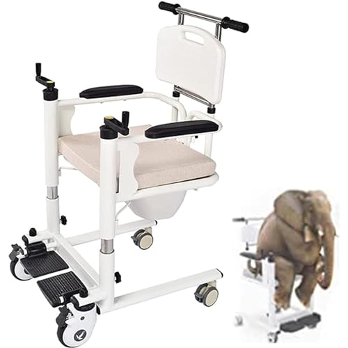 LSBHPPD Badezimmer-Rollstühle, Patienten-Transfer-Stuhl, Toiletten-Badestuhl Für Behinderte ältere Menschen, Multifunktionaler Ganzkörper-Patienten-Transfer-Lifter Für ältere Menschen von LSBHPPD