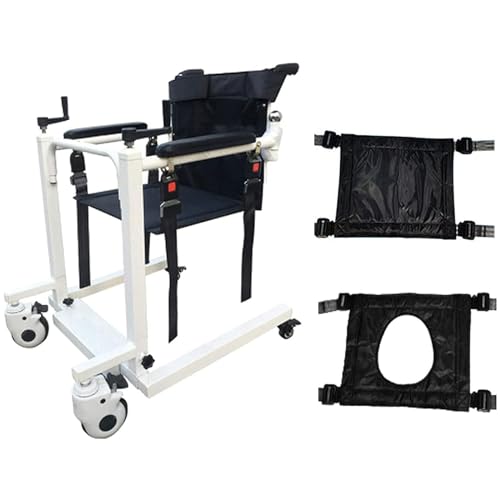 LSBHPPD Patient Lifter Wheelchair for Home, Patient Lifter with Seat, Shower Chair, Toilet Chair for Seniors and Disabled People Easy Transfer to Toilet and Bathroom,BasicVersion von LSBHPPD